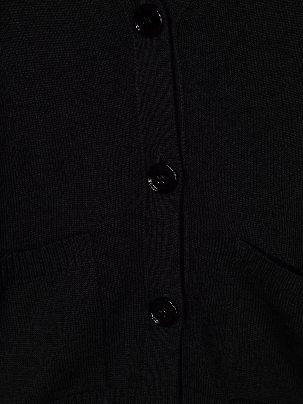 Mm6 Maison Margiela Black Cardigan For Kids In Black