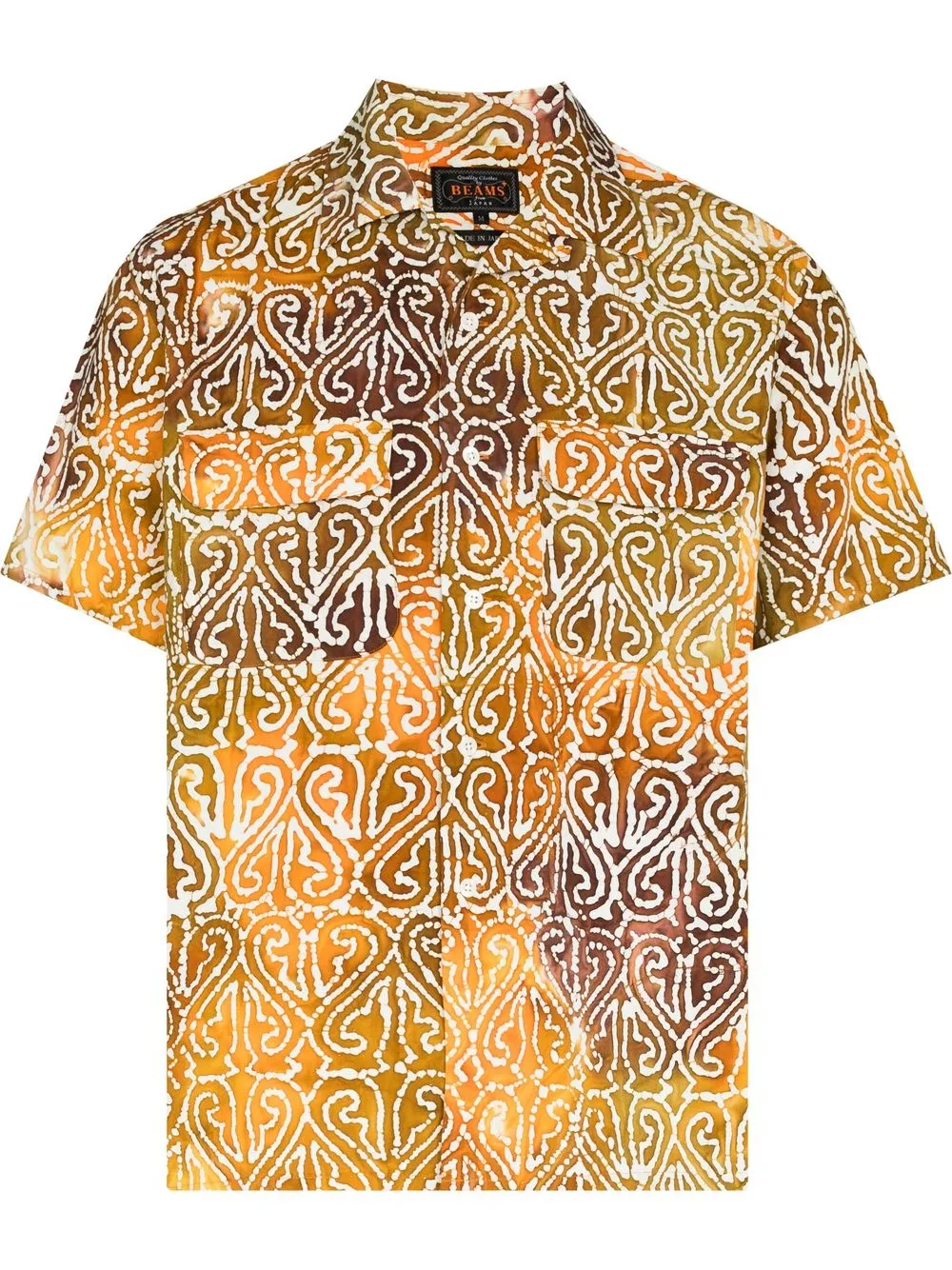 

BEAMS PLUS camisa con estampado batik - Neutro