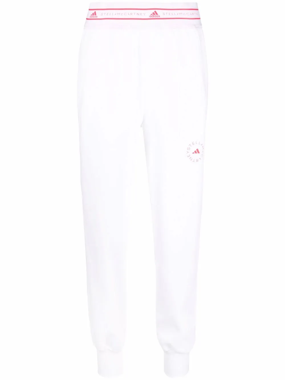 

adidas by Stella McCartney logo-print track pants - White
