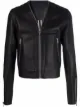 Image 1 of Rick Owens cropped leather jacket