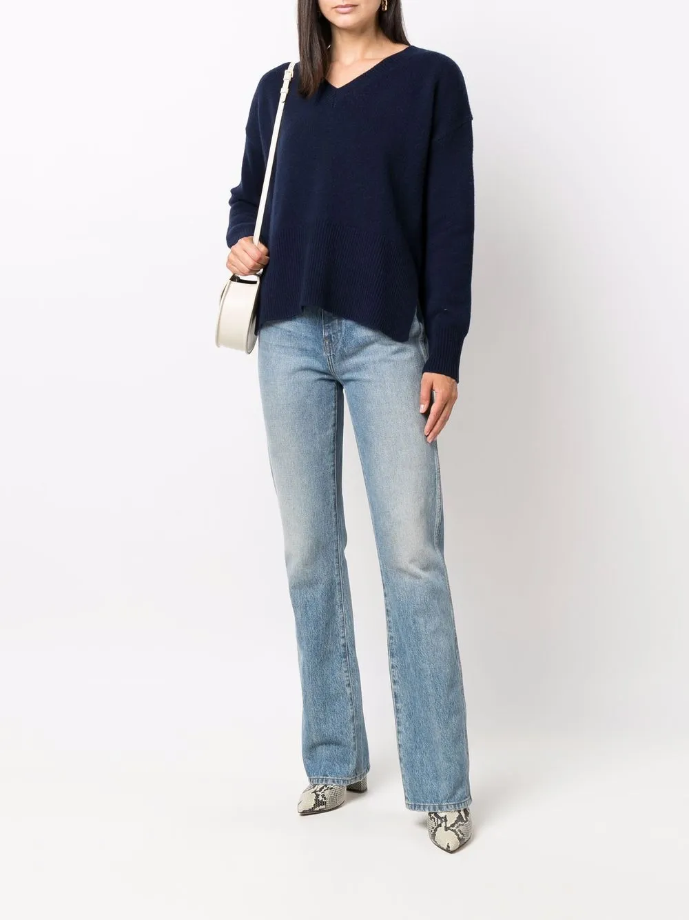 P.A.R.O.S.H. Trui met V-hals - Blauw