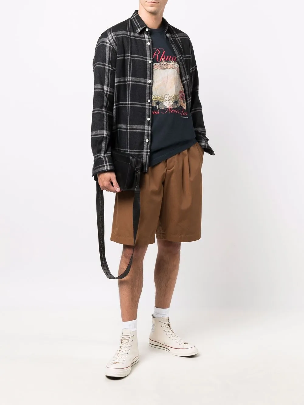 фото Rhude футболка с графичным принтом