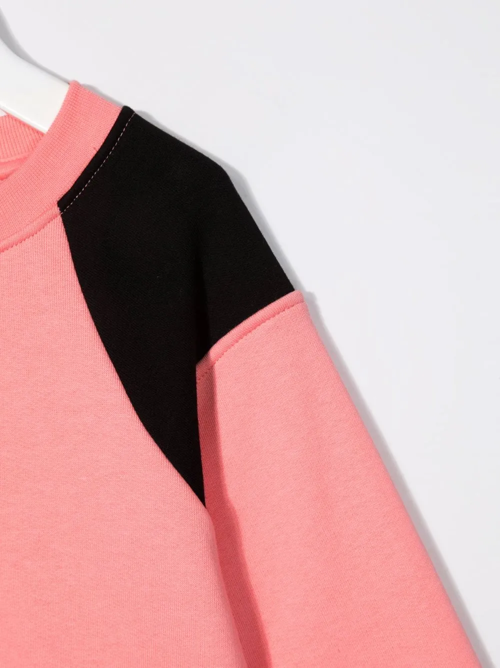 фото Msgm kids толстовка в стиле колор-блок с логотипом