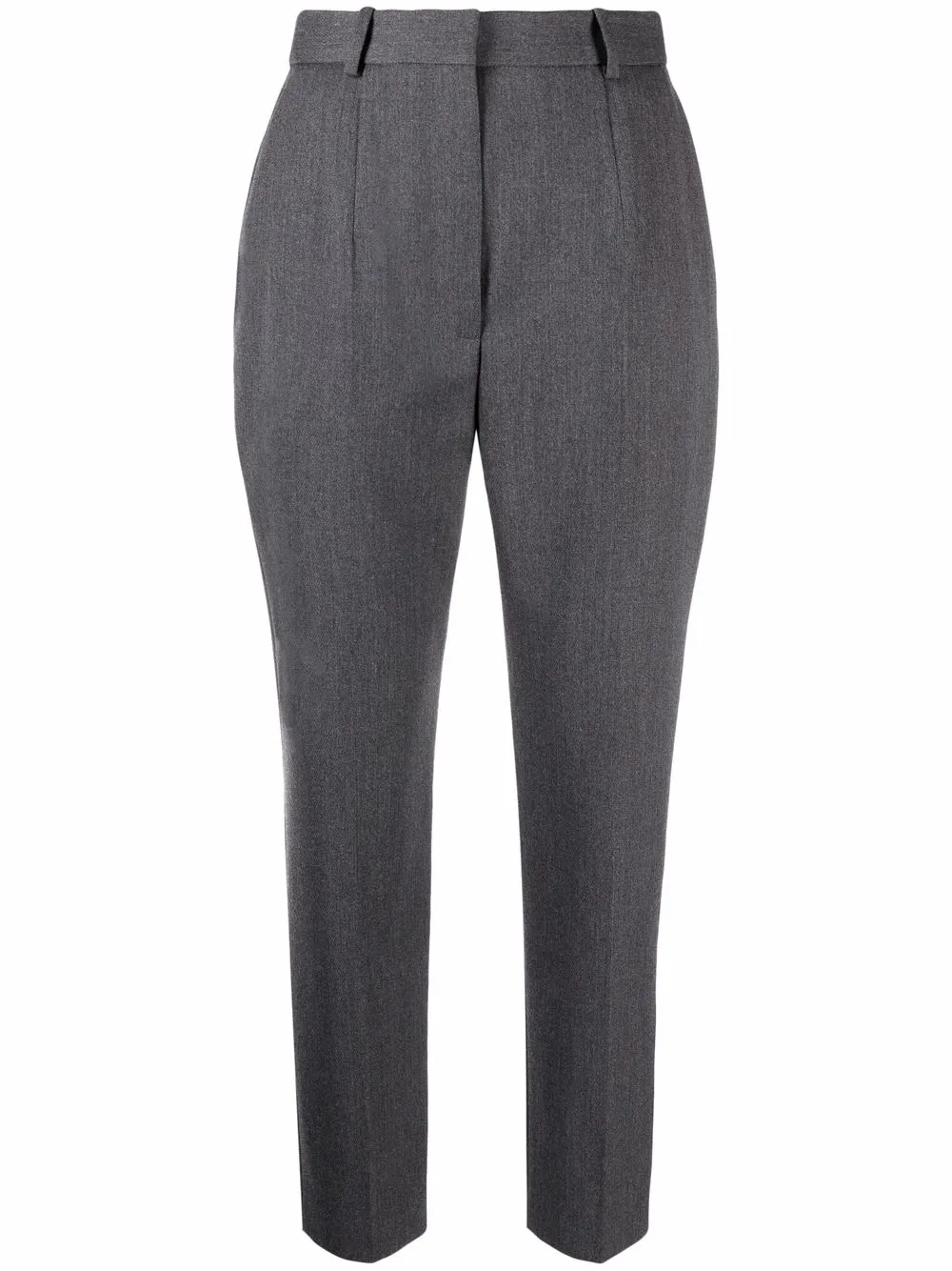 

Alexander McQueen cropped high-waisted trousers - Grey