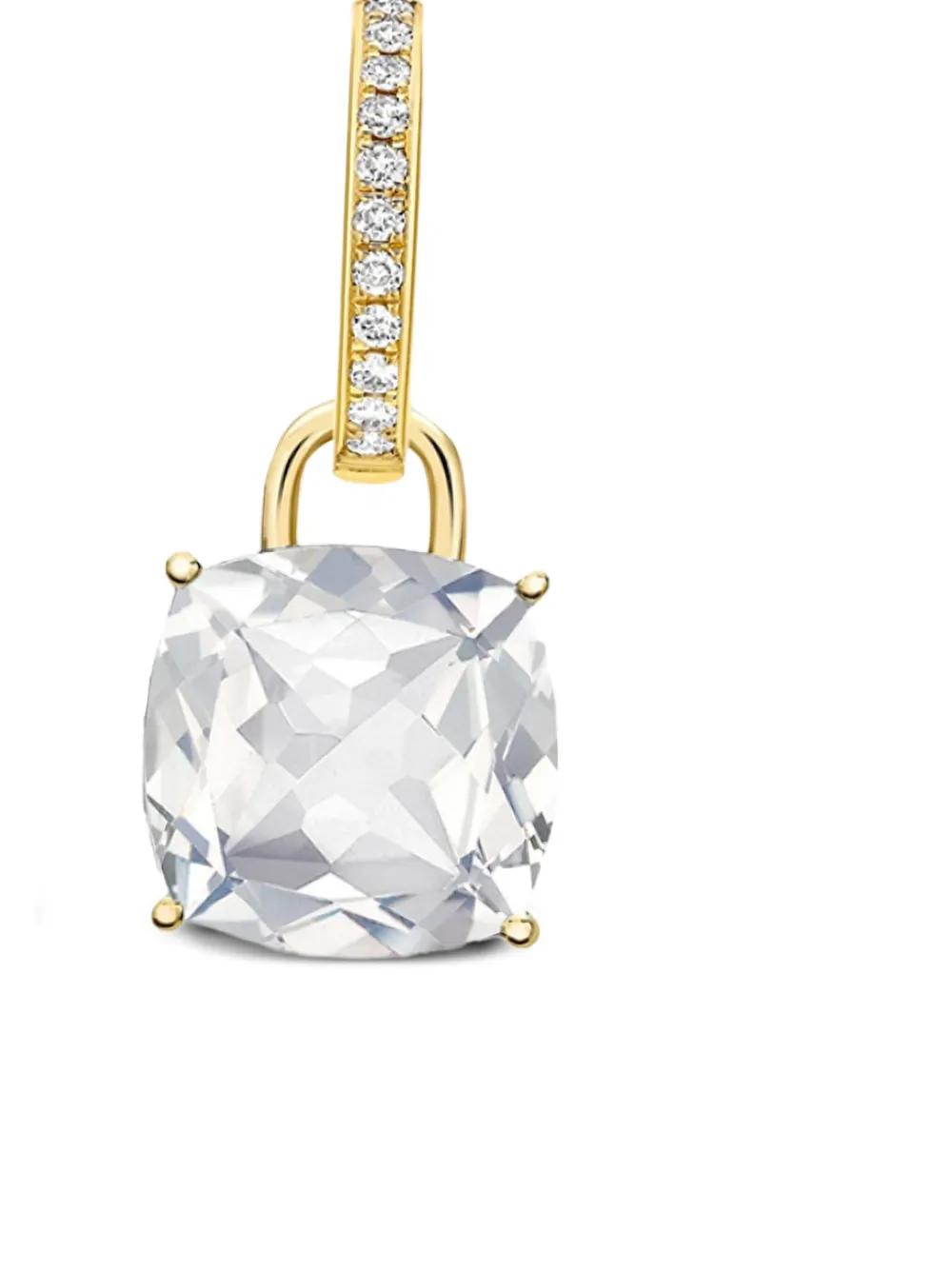 Kiki McDonough 18kt yellow gold, topaz and diamond drop earrings | Image 2
