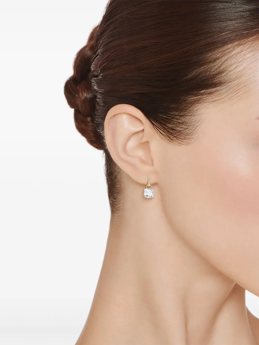 Kiki McDonough 18kt yellow gold, topaz and diamond drop earrings | Gold | Image 1
