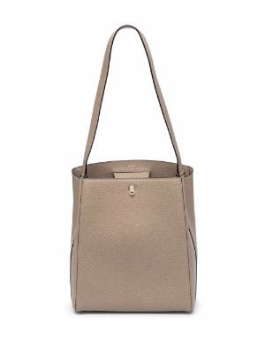 Valextra Saffiano Brera Shoulder Bag, NN Nero, Women's, Handbags & Purses Shoulder Bags