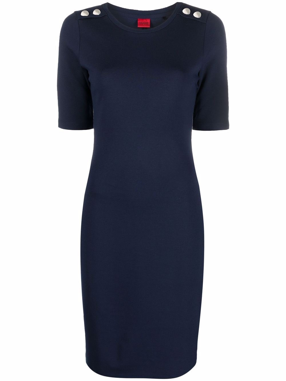 

HUGO short-sleeve fitted dress - Blue