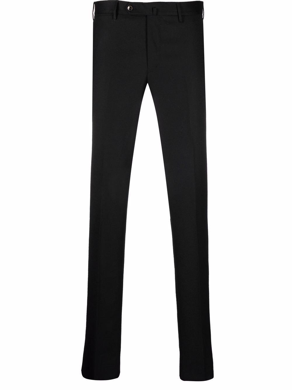 pressed-crease slim-fit tailored trousers