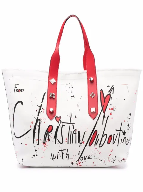 Christian Louboutin sac cabas à imprimé graffiti