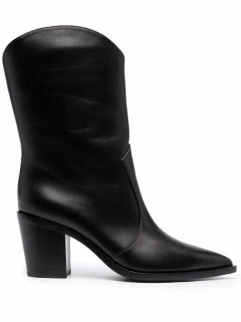 Gianvito Rossi pointed leather boots Women