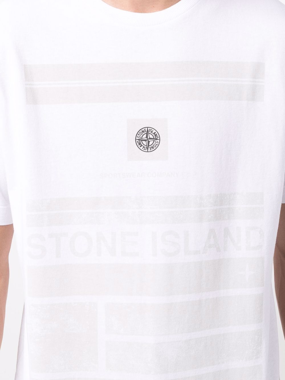 фото Stone island футболка с нашивкой-логотипом