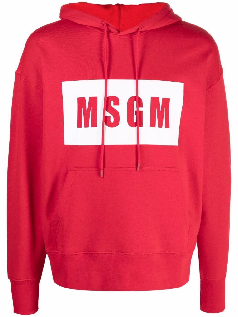 

MSGM hoodie con logo estampado - Rojo