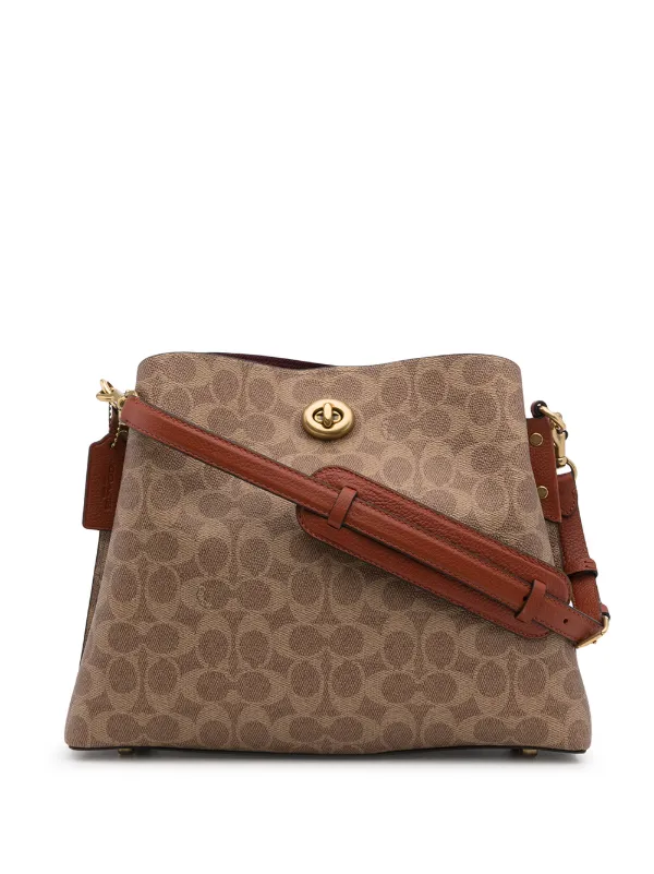 coach monogram shoulder bag