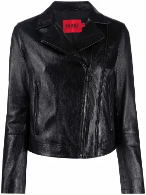 hugo leather jacket