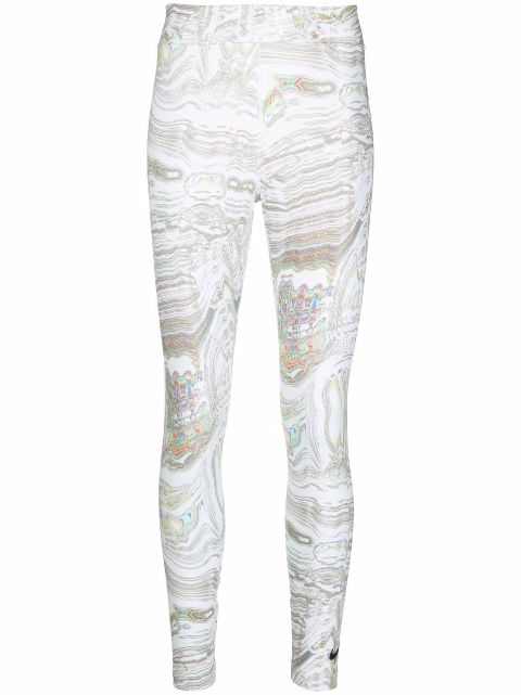 nike marble print leggings