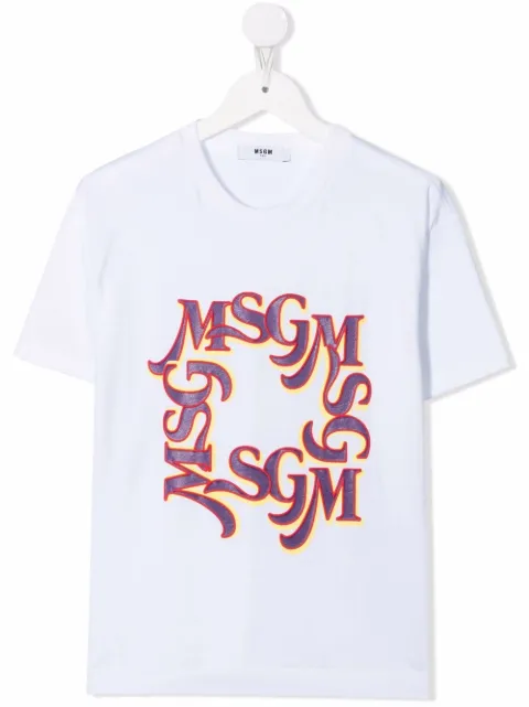 MSGM Kids logo-print T-shirt