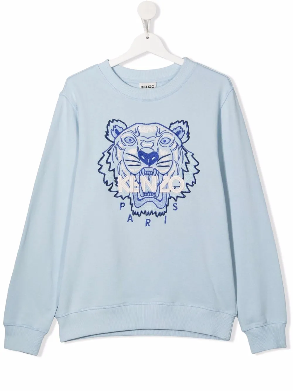 фото Kenzo kids толстовка из органического хлопка с вышивкой