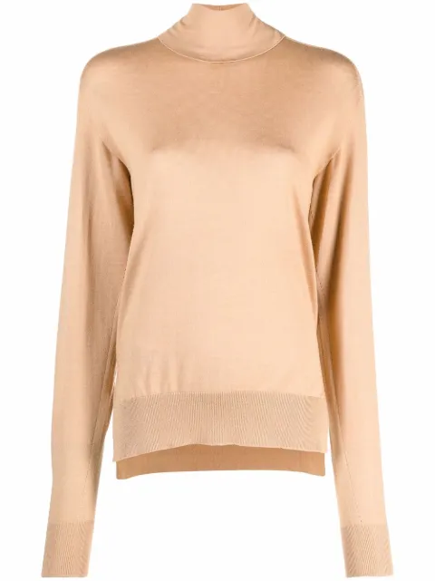 Jil Sander roll-neck fine-knit jumper
