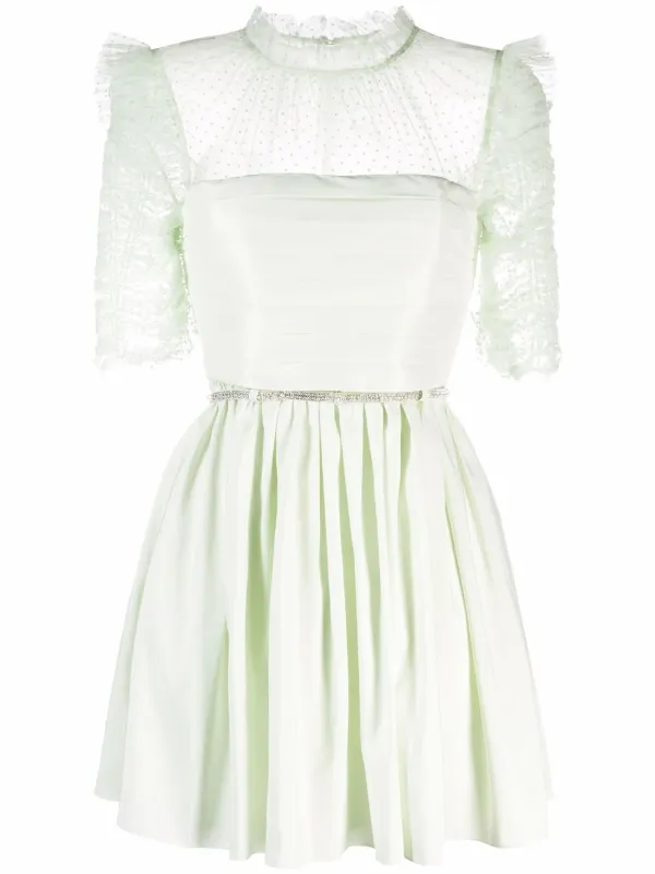 self portrait ruffle dress