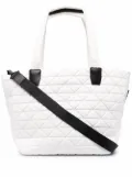 VeeCollective quilted geometric tote bag - White