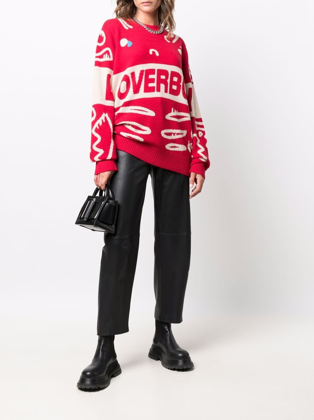 фото Charles jeffrey loverboy джемпер loverboy вязки интарсия с отделкой в рубчик