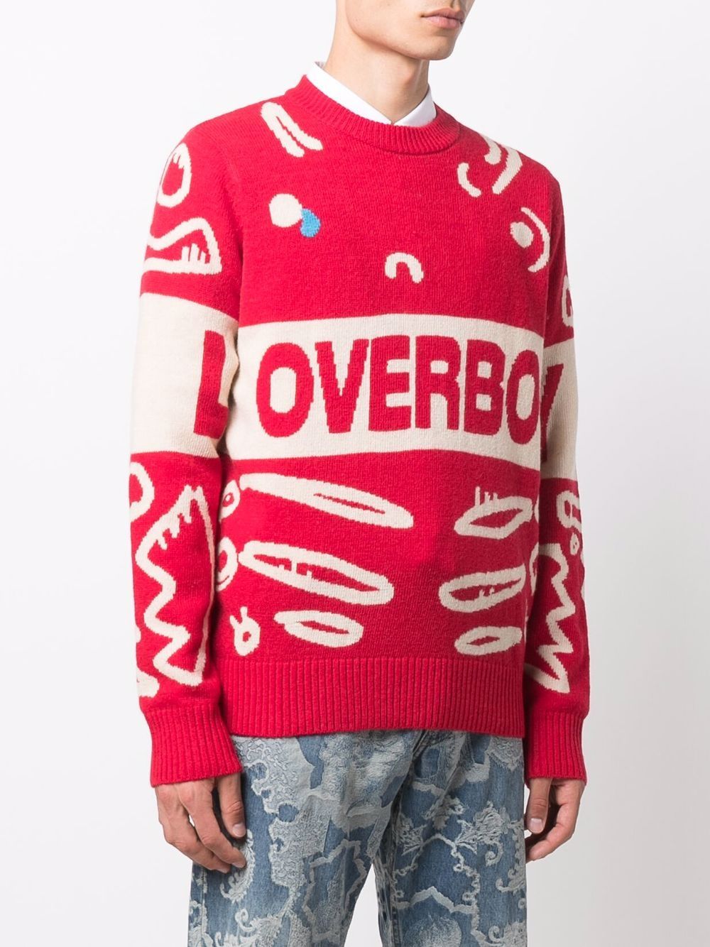 фото Charles jeffrey loverboy джемпер loverboy вязки интарсия с отделкой в рубчик