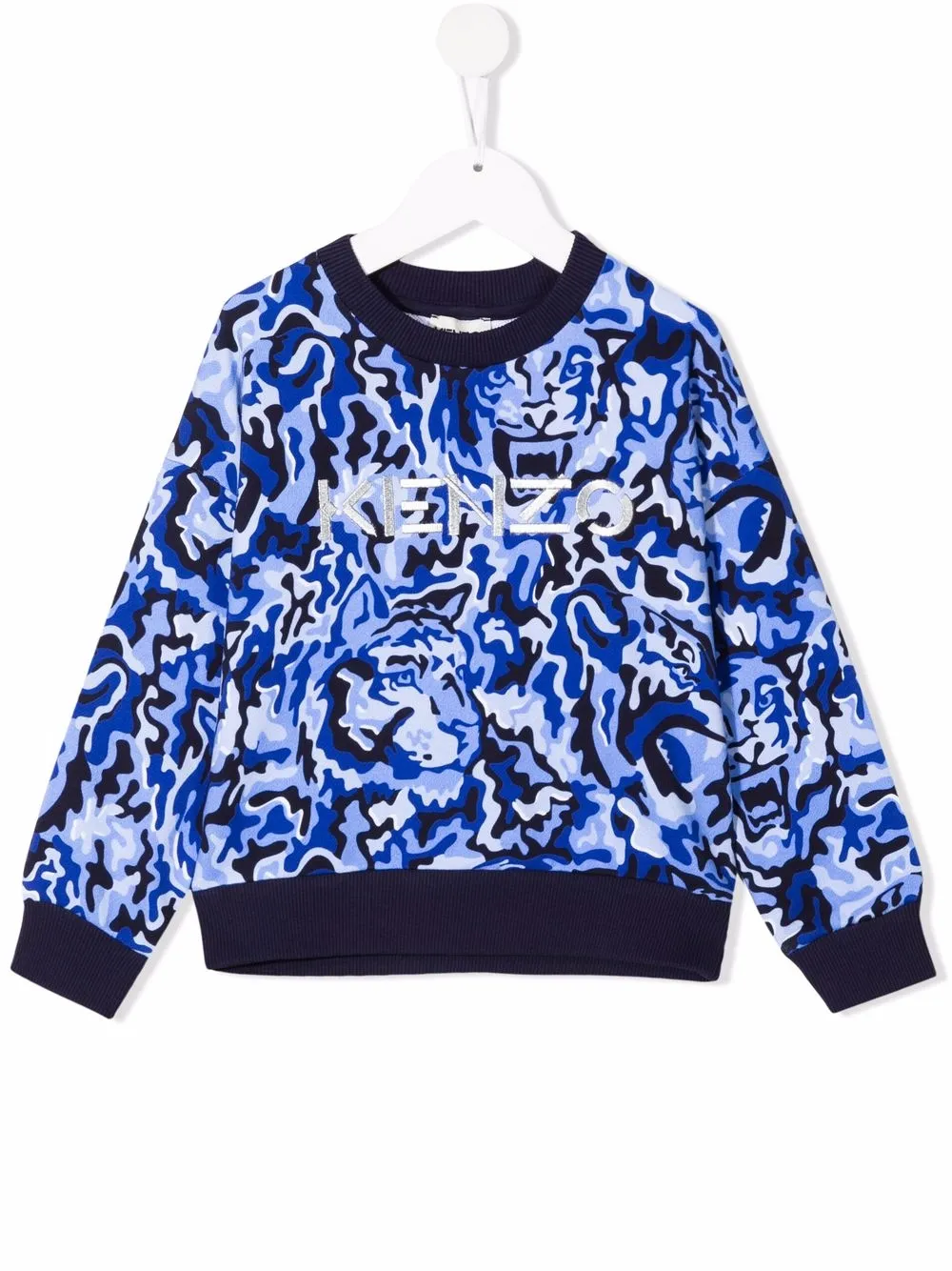 

Kenzo Kids sudadera con estampado Tigre - Azul