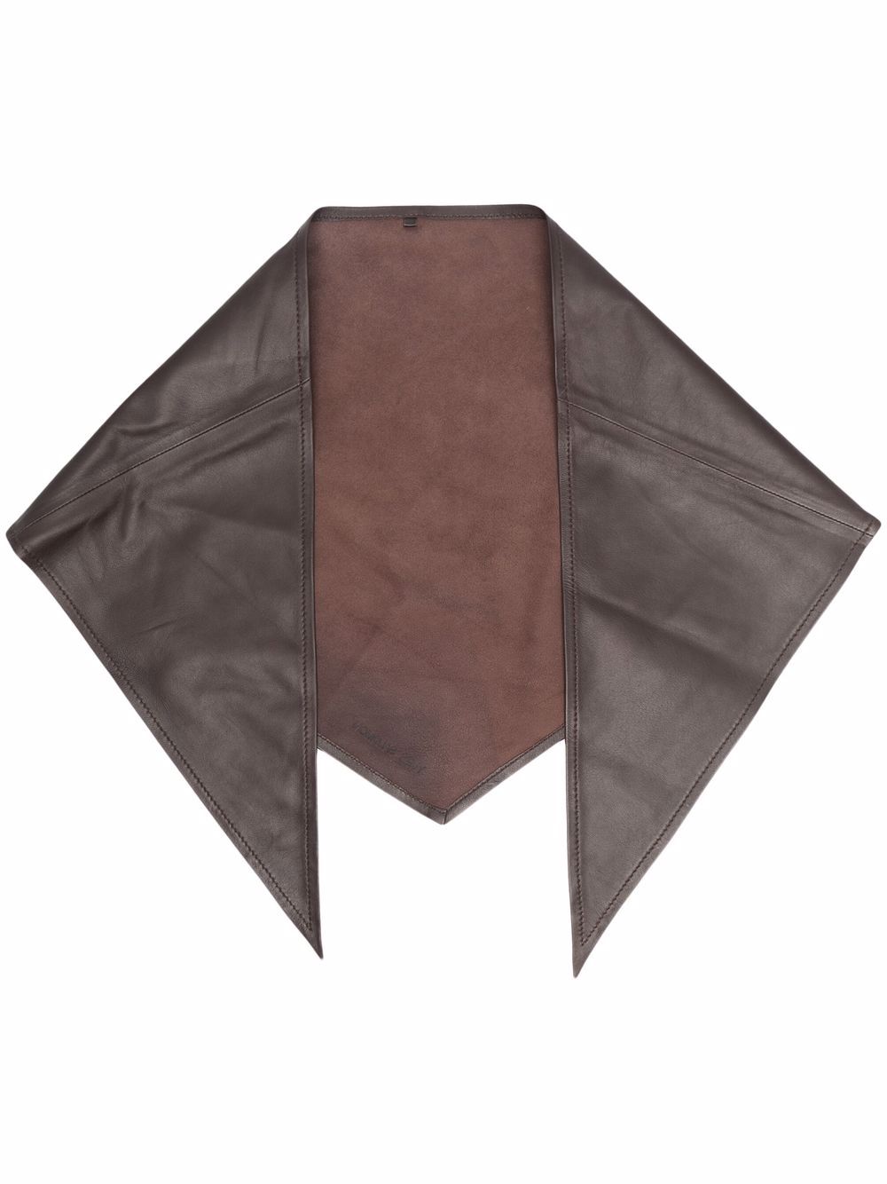 фото Yves salomon leather head scarf