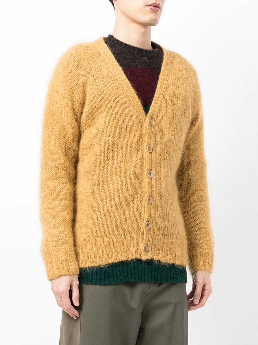 YMC Sid mohair-blend Cardigan - Farfetch