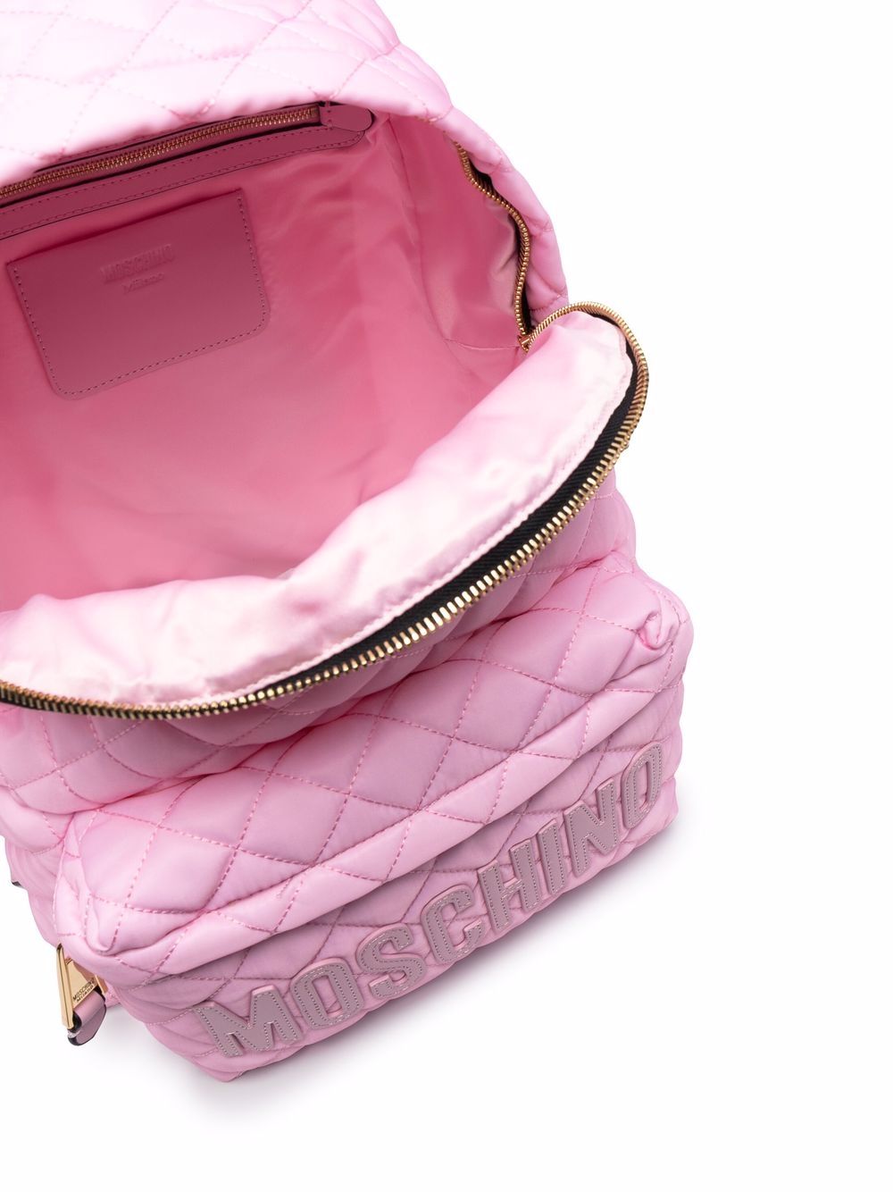 фото Moschino стеганый рюкзак с логотипом