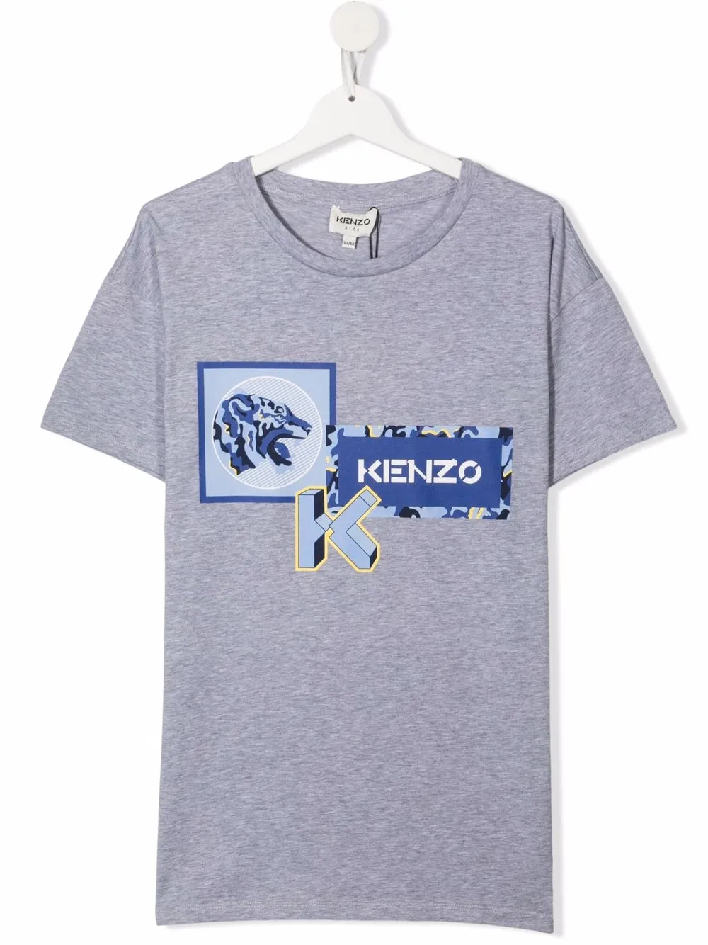 фото Kenzo kids футболка из органического хлопка с логотипом