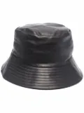 Yves Salomon leather bucket hat - Black