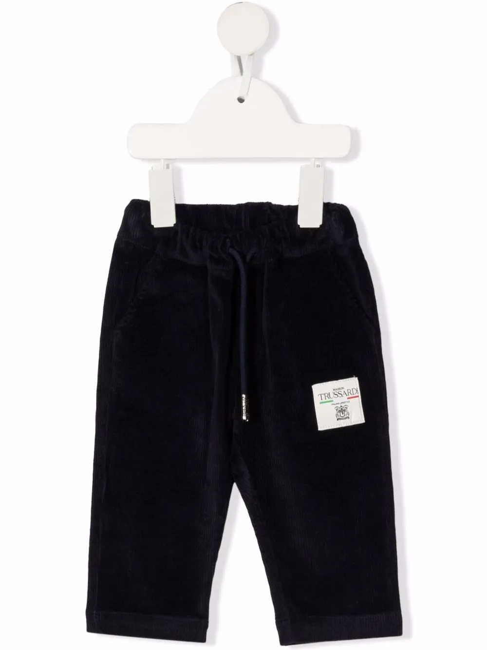 

TRUSSARDI JUNIOR pants con parche del logo - Azul