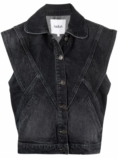 Ba&Sh gilet à empiècements - Gris - Ba&Sh - Modalova