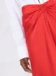 Ba&Sh Candice gathered waist satin skirt