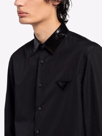 sequin-embellished shirt | Prada 