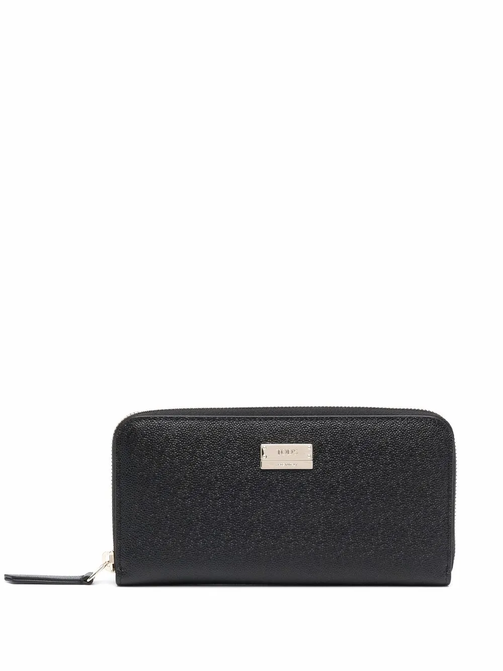 

Tod's cartera con placa del logo - Negro