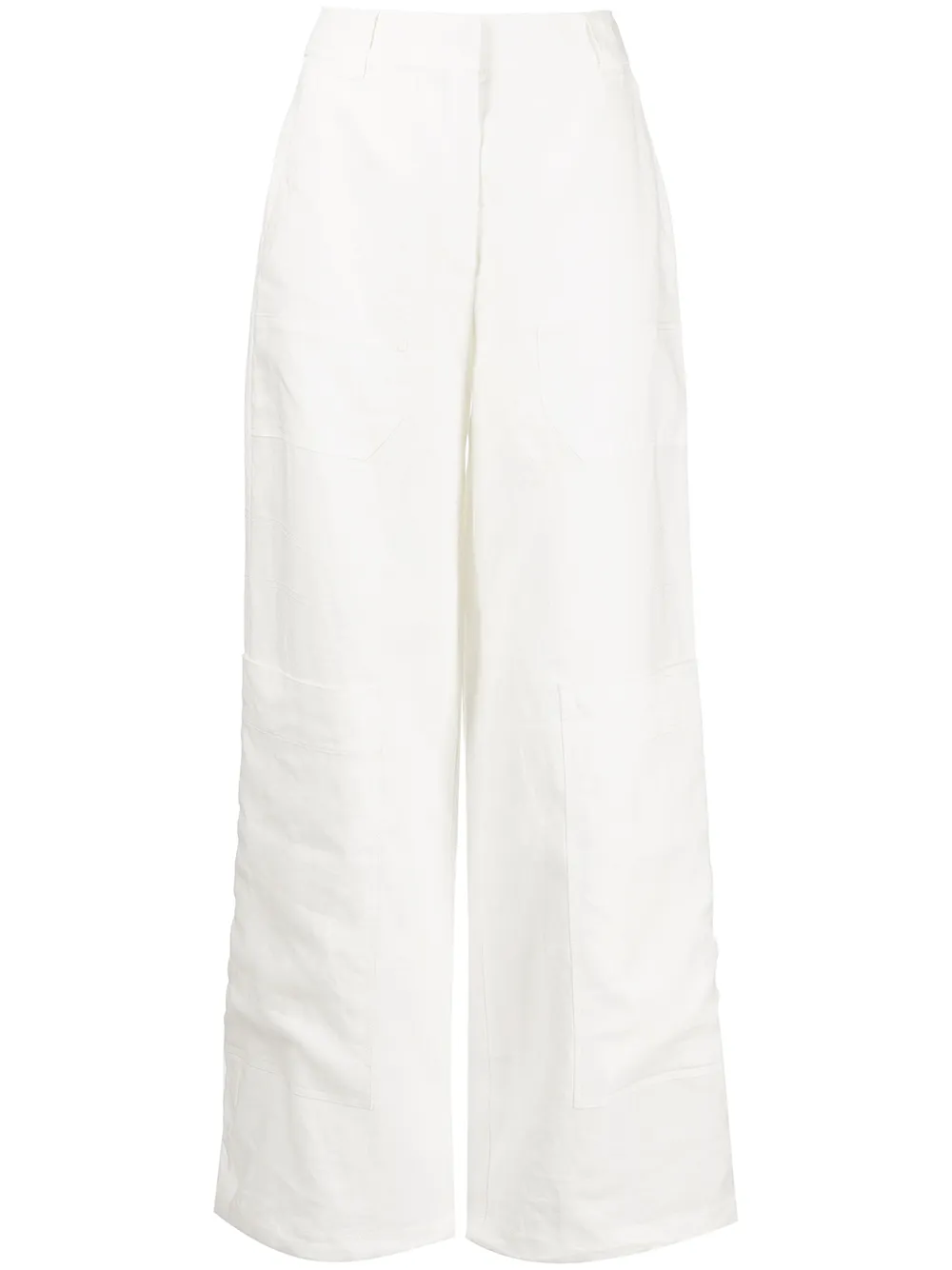 Cult Gaia Pantaloni Wynn a gamba ampia - Bianco