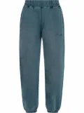 Awake NY sunbleached logo track pants - Blue