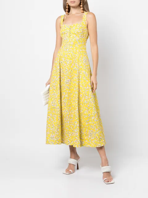 nicholas tiered floral maxi