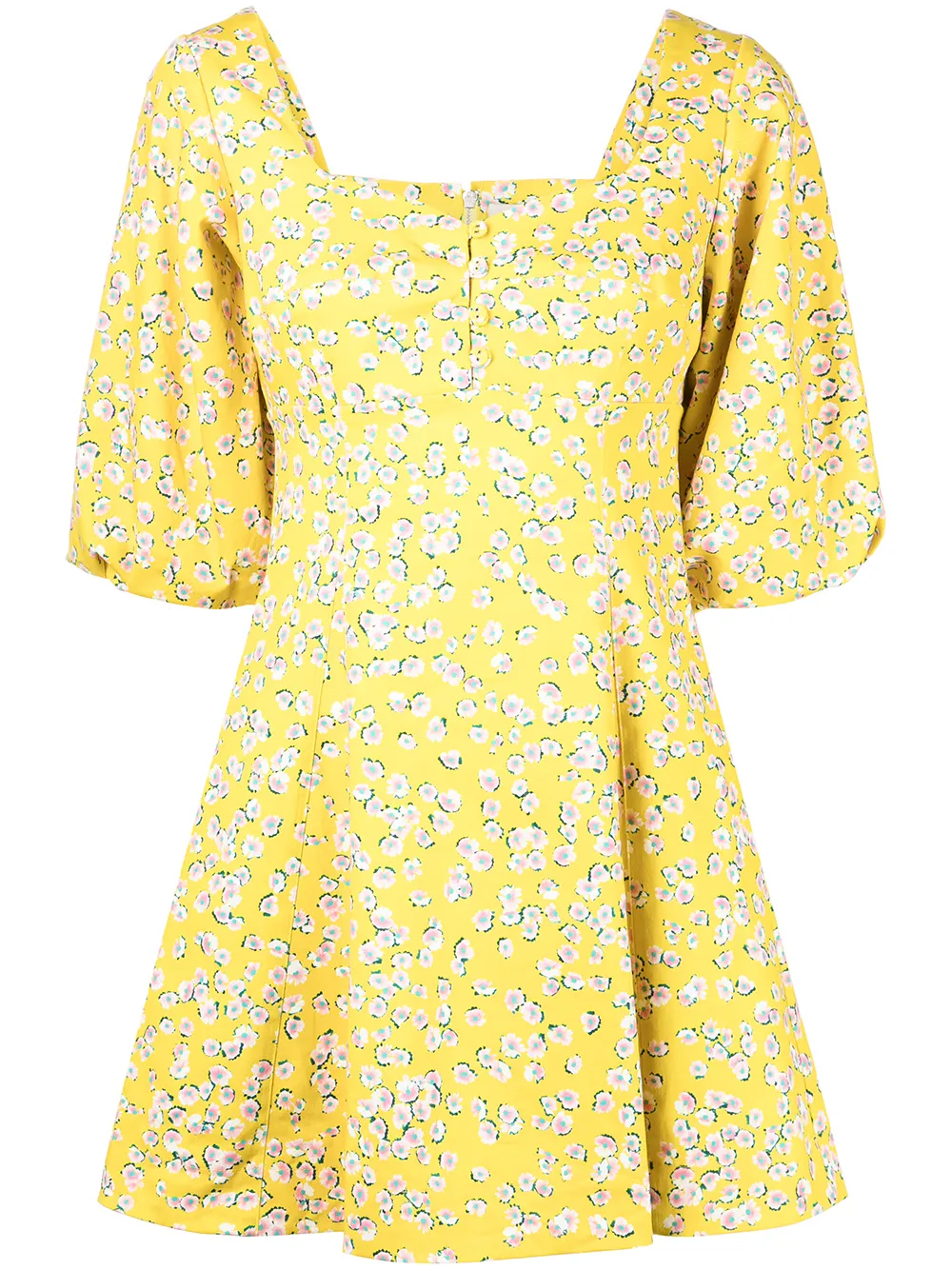 

Nicholas Lydia floral-print mini dress - Yellow