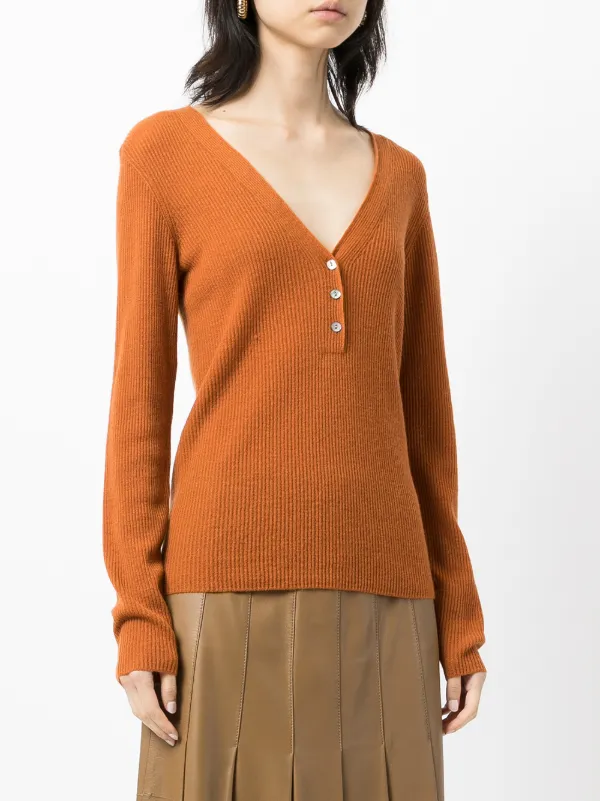 Vince Henley long-sleeve Jumper - Farfetch