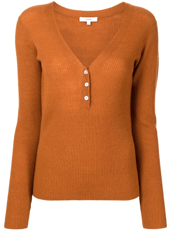Vince Henley long-sleeve Jumper - Farfetch