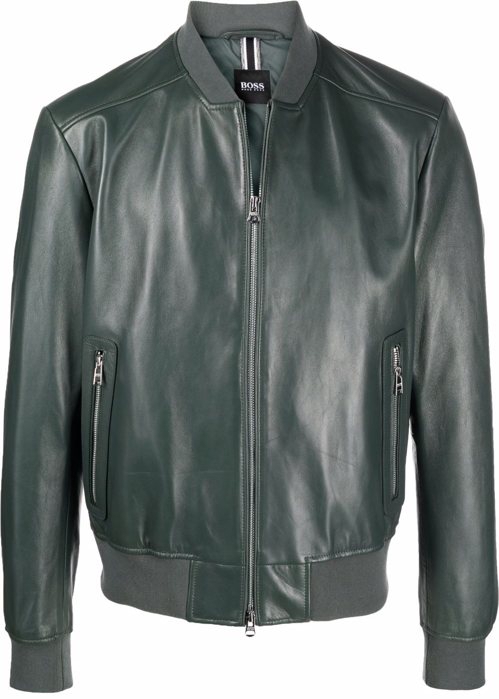Boss Hugo Boss zip-up Leather Jacket - Farfetch