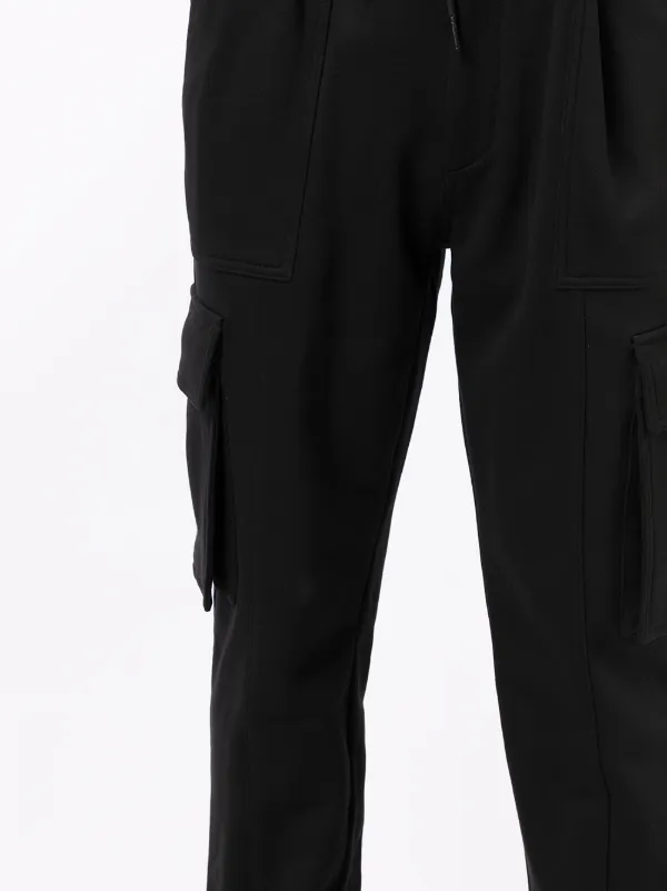 black cargo pants tapered