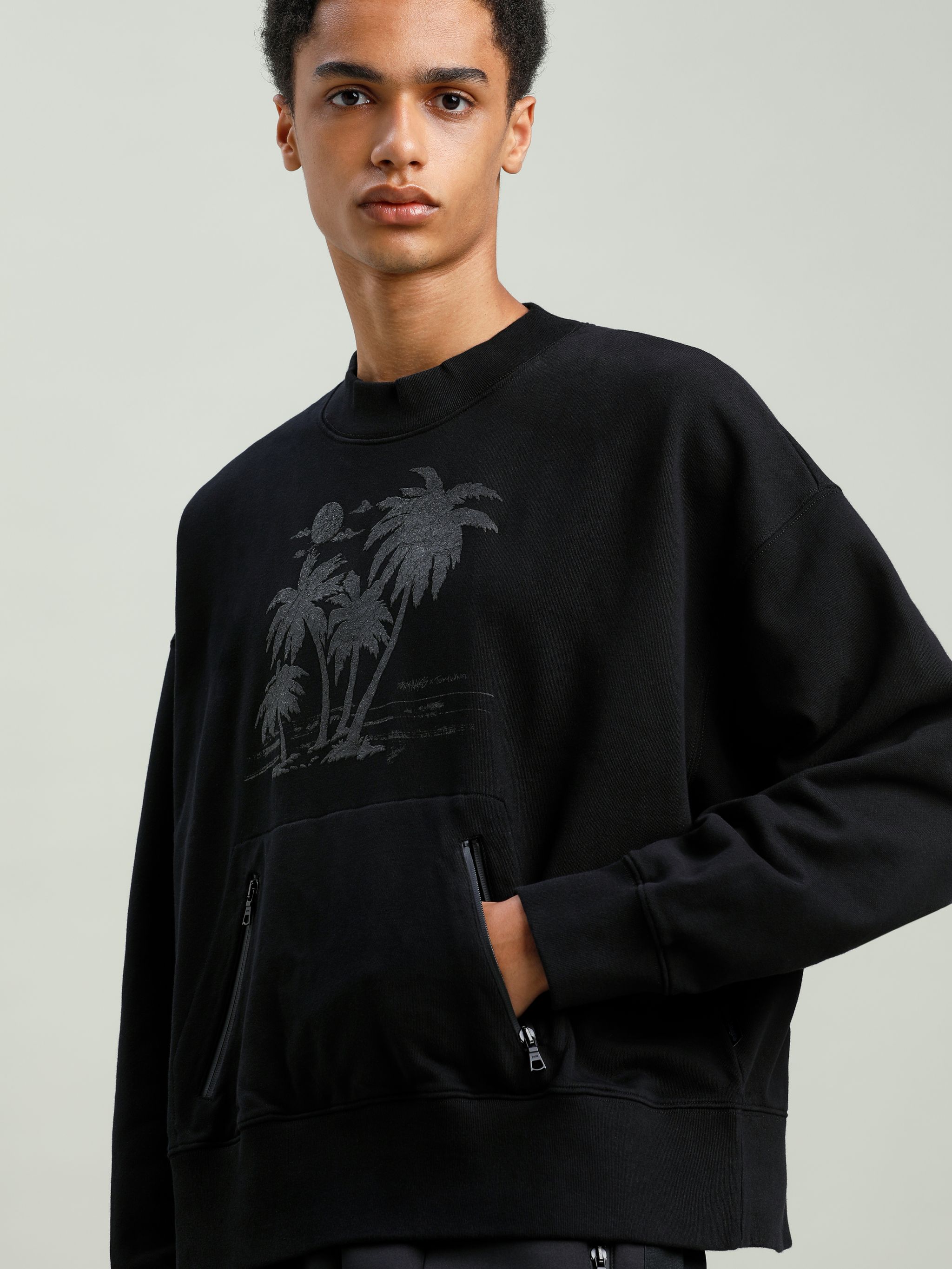 PALM TREES SWEATSHIRT - Palm Angels® Official