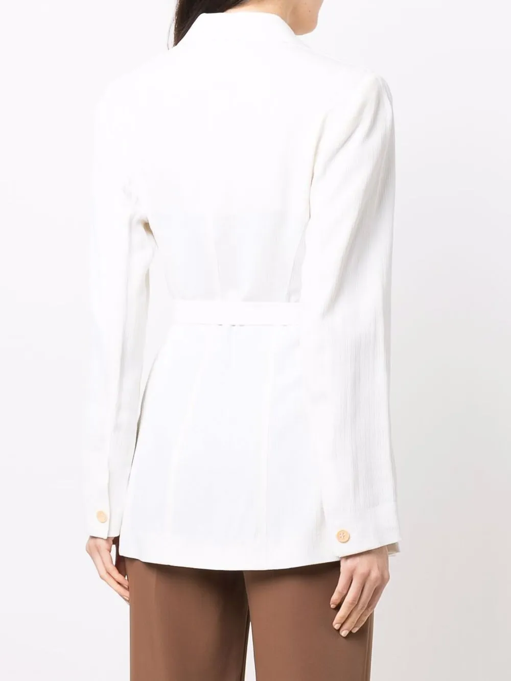 фото Kenzo pre-owned пальто с заостренными лацканами и поясом