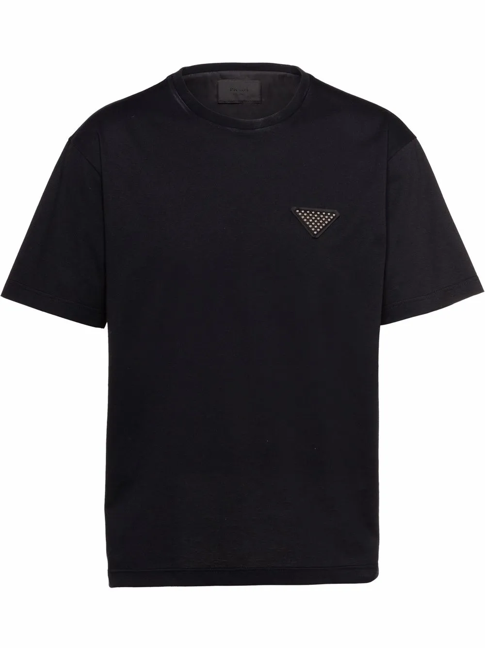 Prada studded-logo crew-neck short-sleeve T-shirt - Farfetch