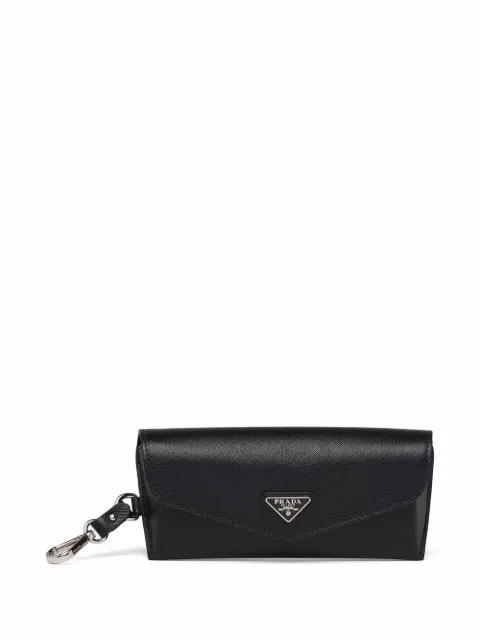 Prada Eyewear triangle-logo eyeglasses case